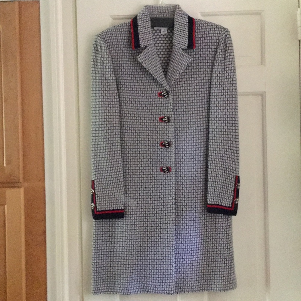 St John by Marie Gray knit long jacket